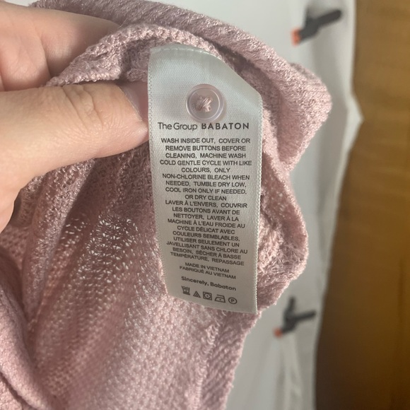 Aritzia Babaton Tie Up Long Sleeve Tee - Picture 6 of 11